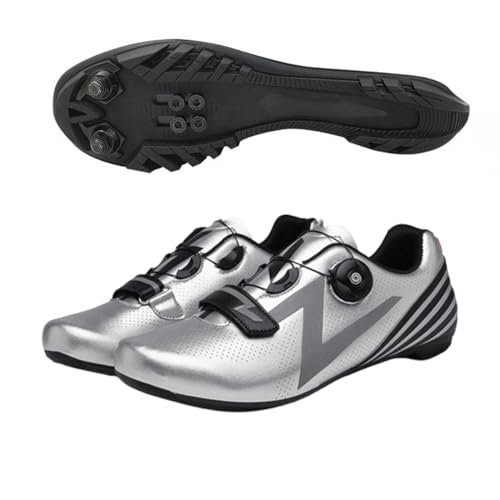 ENEN Herren Fahrradschuhe, Damen Mountainbike Schuhe Kompatible SPD 2 Schrauben mit Delta Lock Pedal, 36-47 EU Atmungsaktive MTB Radschuhe Reitschuhe von ENEN