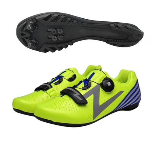 ENEN Herren Fahrradschuhe, Damen Mountainbike Schuhe Kompatible SPD 2 Schrauben mit Delta Lock Pedal, 36-47 EU Atmungsaktive MTB Radschuhe Reitschuhe von ENEN