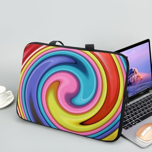ENEN Laptoptasche 10-17 Zoll Laptop-Taschen, 3d muster Laptop Tasche Business Büro Arbeit Computertasche, Schlanke Notebook Tasche für Frauen Herren (Abstrakt,10 Zoll) von ENEN
