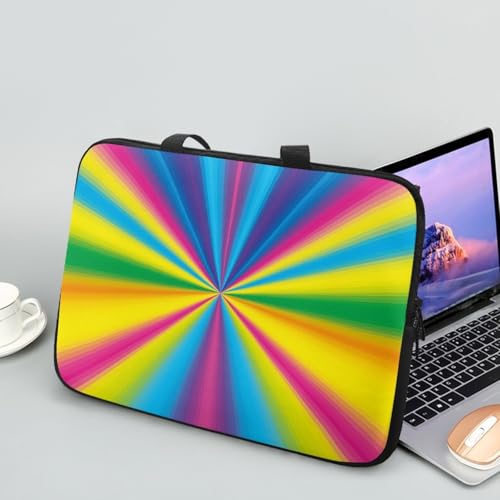 ENEN Laptoptasche 10-17 Zoll Laptop-Taschen, 3d muster Laptop Tasche Business Büro Arbeit Computertasche, Schlanke Notebook Tasche für Frauen Herren (Mehrfarbig,10 Zoll) von ENEN