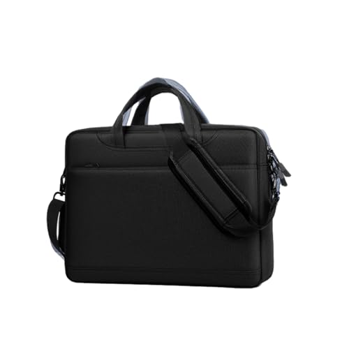 ENEN Laptoptasche 15.6 Zoll, Wasserdicht Laptop-Taschen Schultern, Laptop Tasche Business Büro Arbeit Computertasche, Schlanke Notebook Tasche für Herren Frauen (15.6 Zoll,Schwarz) von ENEN