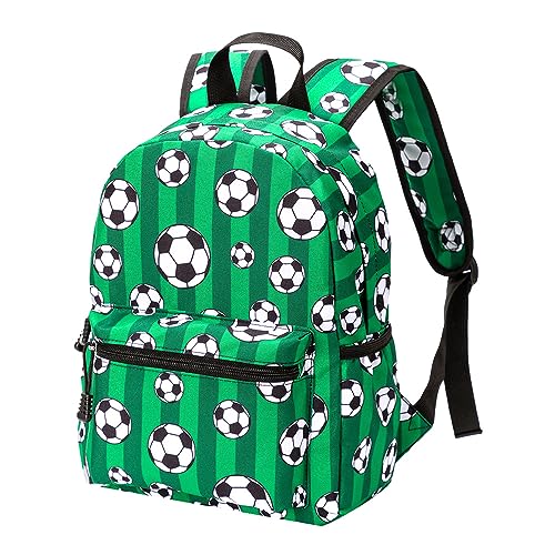 ENEN Rucksack Kinder Kinderrucksack Rucksack Kindergarten Jungen Mädchen Karikatur Kleiner Tagesrucksack Schulrucksack Kindertasche Kindergartenrucksack (13”,Fußball) von ENEN