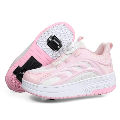 ENEN Schuhe mit Rollen für Jungen & Mädchen, Mode Outdoor Turnschuhe mit Rollen Versenkbarer, Schuhe mit Rollen Kinder, 2-in-1 Roller Schuhe Turnschuhe mit 2 Rollen ENEN Schuhe mit Rollen für Jungen & Mädchen, Mode Outdoor Turnschuhe mit Rollen Versenkbarer, Schuhe mit Rollen Kinder, 2-in-1 Roller Schuhe Turnschuhe mit 2 Rollen von ENEN