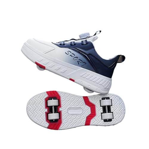 ENEN Schuhe mit Rollen für Jungen & Mädchen, Streetstyle Outdoor Turnschuhe mit Rollen Versenkbarer, 31-40 Schuhe mit Rollen Kinder, 2-in-1 Roller Schuhe Turnschuhe mit 4 Rollen von ENEN