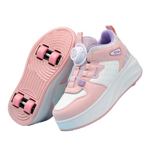 ENEN Schuhe mit Rollen für Jungen & Mädchen, Streetstyle Outdoor Turnschuhe mit Rollen Versenkbarer, Schuhe mit Rollen Kinder, 2-in-1 Roller Schuhe Turnschuhe mit Räder von ENEN