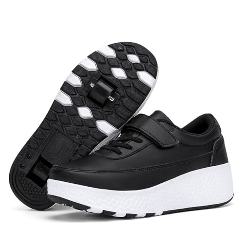 ENEN Schuhe mit Rollen für Jungen & Mädchen, Turnschuhe mit Rollen Versenkbarer, Schuhe mit Rollen Kinder, 2-in-1 Roller Schuhe Outdoor Turnschuhe mit 2 Rollen von ENEN
