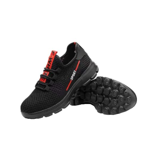 ENEN Sicherheitsschuhe Herren et Damen, Leicht Arbeitsschuhe mit Stahlkappe Sneaker rutschfest Atmungsaktiv Sportlich Schutzschuhe Atmungsaktive Arbeitsturnschuhe Stahlkappenschuhe-8903 von ENEN