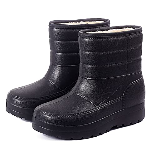 ENEN Winterschuhe Herren Wasserdicht, Outdoor Warme Gefüttert Schneestiefel Pelzfutter Rutschfest Winterstiefel Trekkingschuhe Wanderschuhe Winter Männer Boots von ENEN