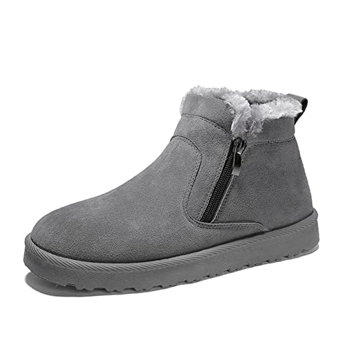 ENEN Winterschuhe Herren Wasserdicht Warme Gefüttert Schneestiefel Outdoor Pelzfutter Rutschfest Winterstiefel Trekkingschuhe Wanderschuhe Winter Männer Baumwolle Boots von ENEN