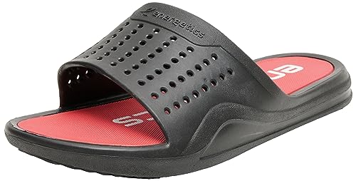 ENERGETICS Herren Pampel Sandale, Black/Pink/White, 39 EU von ENERGETICS