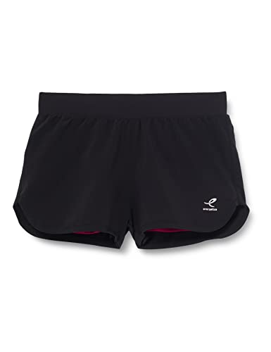 ENERGETICS Unisex Bamas 4 Shorts, Black/Redwine, 128 von ENERGETICS