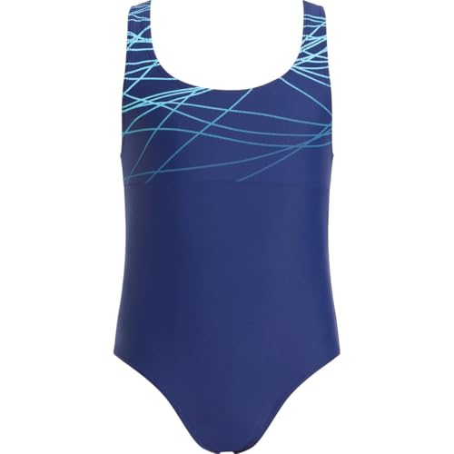 Energetics Mädchen Pamela Badeanzug, Navy/Turquoise, 140 von ENERGETICS