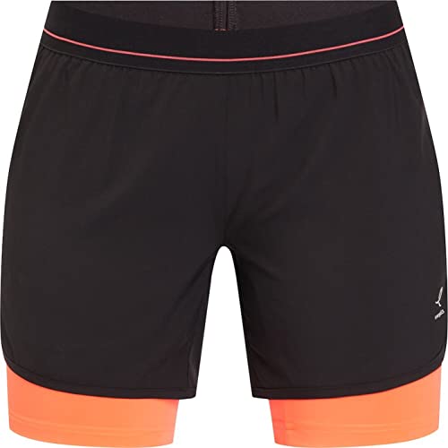 energetics Damen Isolda Shorts, Black/Red Light, 40 von ENERGETICS