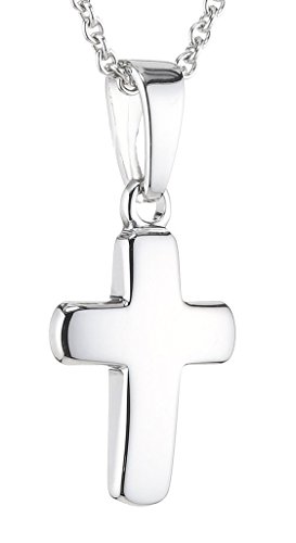 Premium Vintage Kruzifix 2612 Silber Magnet Kettenanhänger Kreuz schlicht elegant massiv Energetix 4 You inkl. Magnetix Kette + Pouch von ENERGETIX-4YOU