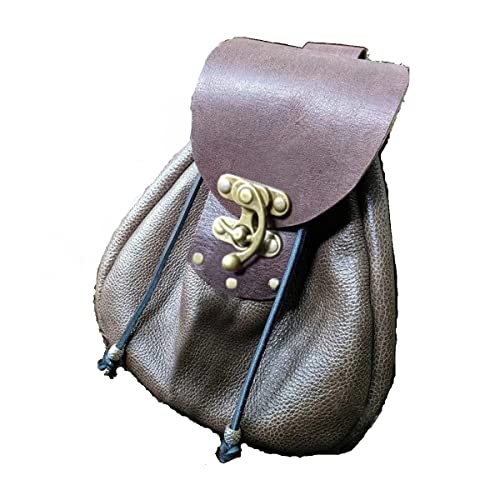 Exquisite Dekoration, PU-Leder Utility-Hüftgürteltasche Vintage mittelalterliche Damen-Hüfttasche Steampunk-Rüstungsgürtel Satchel Handytasche Münztasche Herren-Hüfttasche Geldbörse, for Retro-Modeacc von ENESEA