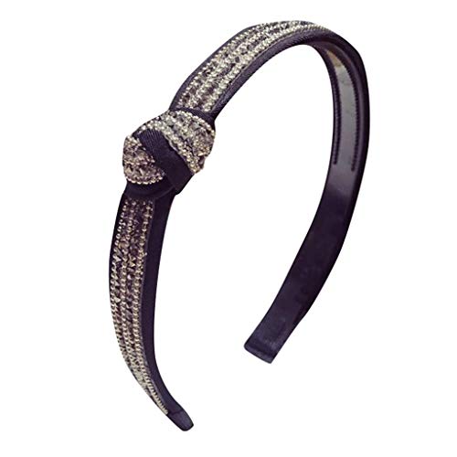 Stylish Hair Accessoires for Frauen Mädchen, Hochzeitshaarstück Vintage Hair Accessoire, Stirnbänder Knoten Turban Stirnband Hair Band Elastic Plain Mode for Frauen und Mädchen, 5 Farben (Farbe: a) ( von ENESEA