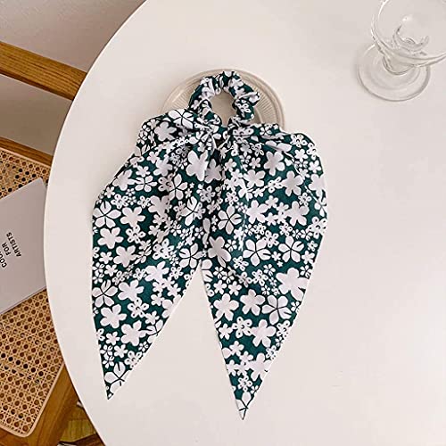 Stylish Hair Accessoires for Frauen Mädchen, Hochzeitshaarstück Vintage Hair Accessoire, neuer Sommer farbenfrohe Chiffon Knoten Bow Elastic Hair Bands Ponytail Holder Scrunchie Gummibänder Mode (Farb von ENESEA