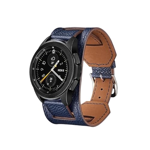 20mm 22mm Leder Gürtel strap for Huawei Uhr GT4 3 2 2e/4 3Pro Armband for amazfit(Dark blue,For Huawei Watch GT2 Pro) von ENFYUSTR