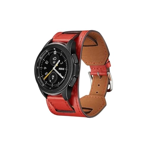 20mm 22mm Leder Gürtel strap for Huawei Uhr GT4 3 2 2e/4 3Pro Armband for amazfit(Red,For Huawei Watch 3 3 Pro) von ENFYUSTR