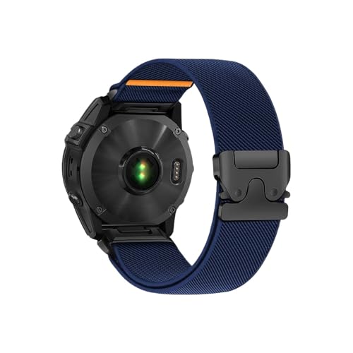 22 mm Quick Fit Strap Nylonarmband for Garmin Fenix 8 7 Pro 7S 6X 6 5X 5Plus Venu 3 Tactix 7 Parachute(Midnight blue,22mm for Fenix 8 47mm) von ENFYUSTR