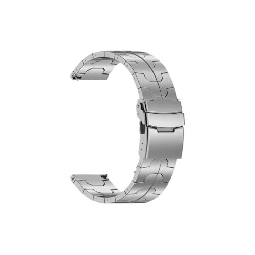 22 mm Titanarmband passend for Huawei Watch GT5 GT4 46 mm Watch 4/4 Pro Smart Watch Band for Amazfit Balance GTR 4 3 2 Business Armband(Silver,Huawei GT5 46mm) von ENFYUSTR