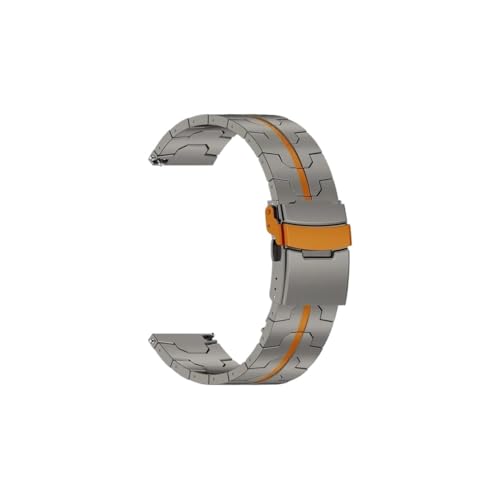 22 mm Titanarmband passend for Huawei Watch GT5 GT4 46 mm Watch 4/4 Pro Smart Watch Band for Amazfit Balance GTR 4 3 2 Business Armband(Titanium orange,Huawei GT5 46mm) von ENFYUSTR