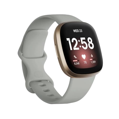 ENFYUSTR Sport-Silikonarmband for Fitbit Versa 4 3 Sense 2 Band(Gray,FOR FITBIT VERSA 3_S (5.5-6.7INCH)) von ENFYUSTR