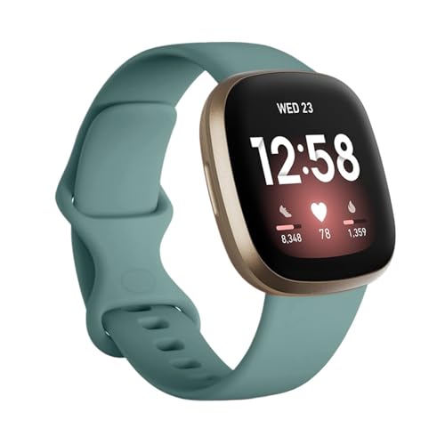 ENFYUSTR Sport-Silikonarmband for Fitbit Versa 4 3 Sense 2 Band(Pine Green,for Fitbit Versa 4_S (5.5-6.7INCH)) von ENFYUSTR