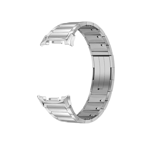 Quick Link Armband Edelstahlarmband passend for Samsung Galaxy 8/ 8Classic / Watch Ultra 2025(Silver Style 2,For Galaxy watch 8 40mm) von ENFYUSTR