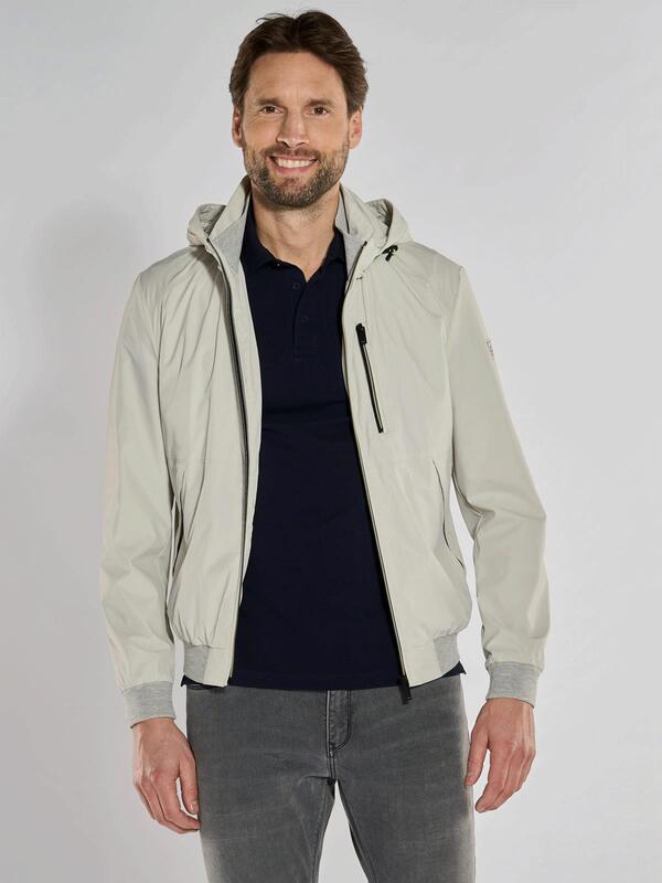 ENGBERS GERMANY Herren Blouson-Jacke mit Funktionsdetails Grau regular uni von ENGBERS GERMANY