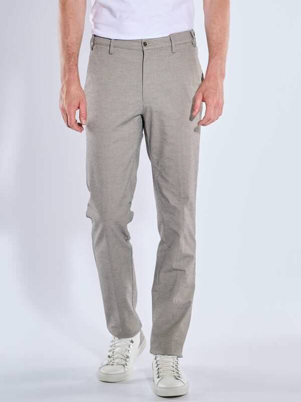 ENGBERS GERMANY Herren Chino aus hochwertigem Warenmaterial Beige regular uni von ENGBERS GERMANY