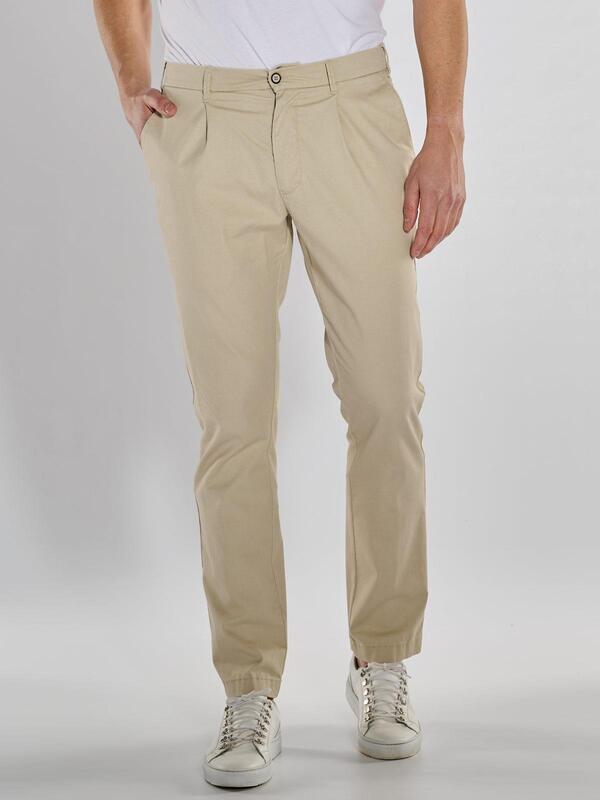 ENGBERS GERMANY Herren Chino regular beige uni von ENGBERS GERMANY