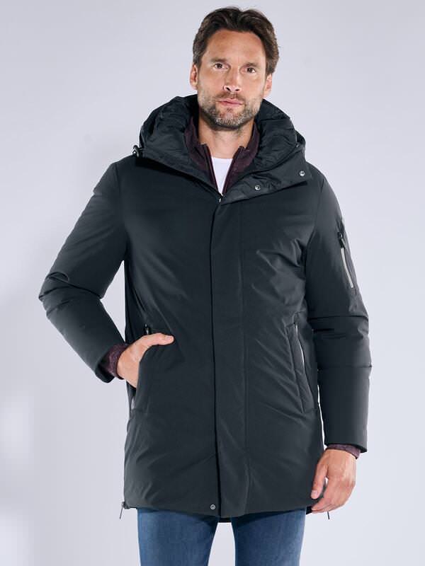 ENGBERS GERMANY Herren Wasserabweisende Jacke Schwarz regular uni Kapuze ENGBERS GERMANY Herren Wasserabweisende Jacke Schwarz regular uni Kapuze von ENGBERS GERMANY