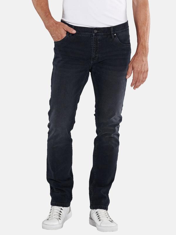 ENGBERS GERMANY Herren Super-Stretch-Jeans straight blau uni von ENGBERS GERMANY