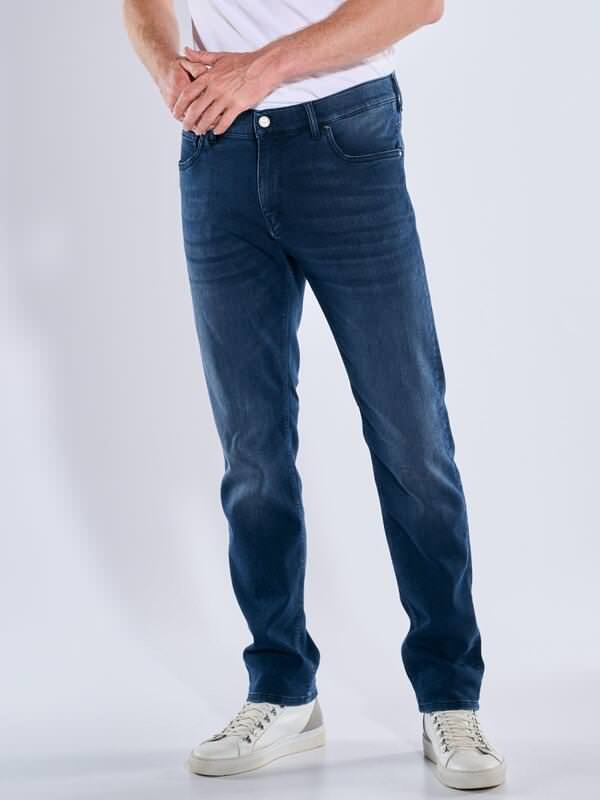 ENGBERS GERMANY Herren Jeans aus hochwertigem Garn Blau regular uni von ENGBERS GERMANY