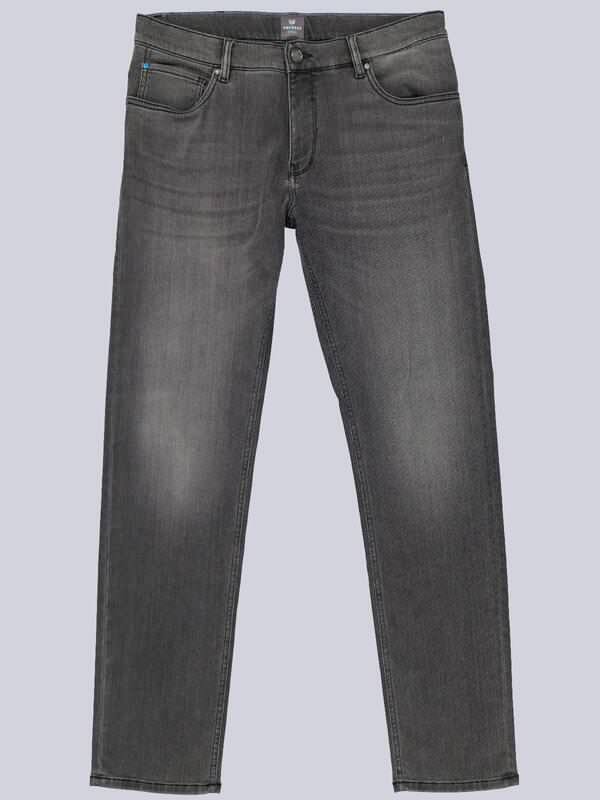 ENGBERS GERMANY Herren Jeans aus hochwertigem Garn Grau regular uni von ENGBERS GERMANY