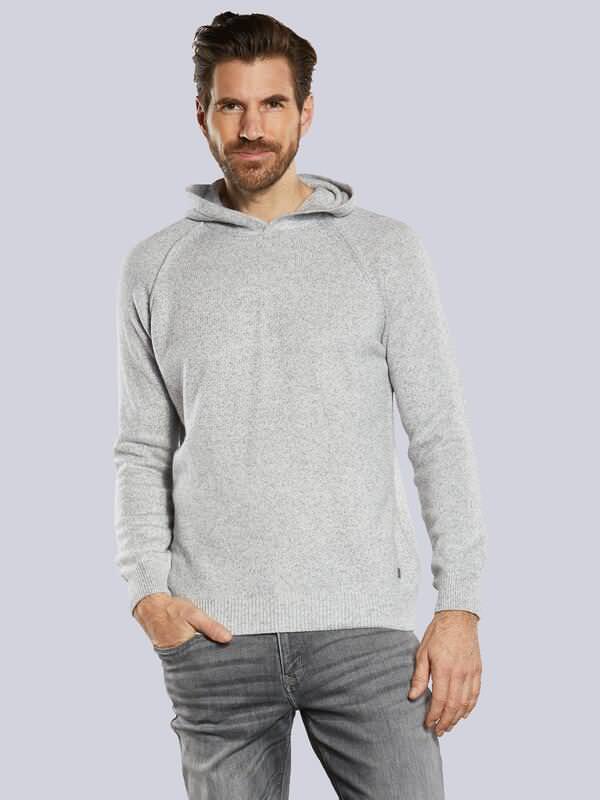 ENGBERS GERMANY Herren Pullover mit Kaschmir-Anteil Grau regular uni von ENGBERS GERMANY