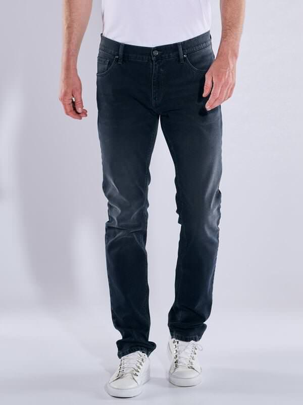 ENGBERS GERMANY Herren Super-Stretch-Denim mit einzigartiger Warenstruktur Blau regular uni von ENGBERS GERMANY