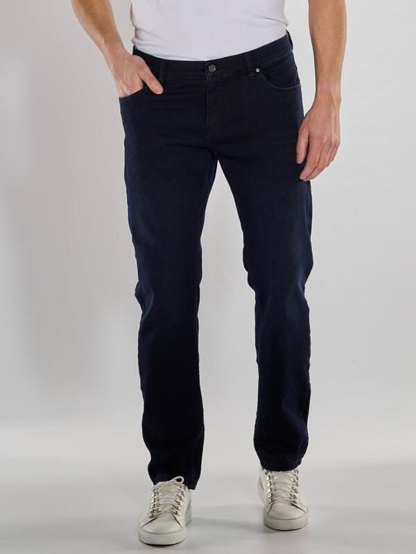 ENGBERS GERMANY Herren Super-Stretch-Jeans mit Coolmax Blau regular uni von ENGBERS GERMANY