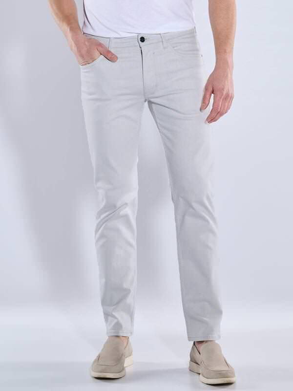 ENGBERS GERMANY Herren Super-Stretch-Jeans mit Tencelanteil Grau regular uni von ENGBERS GERMANY