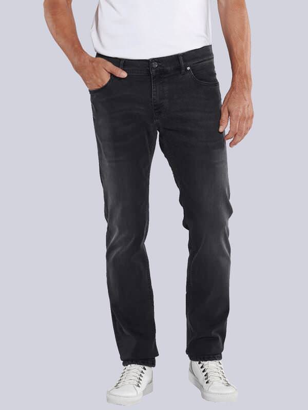 ENGBERS GERMANY Herren Super-Stretch-Jeans mit einezigartigen Wascheffekten Schwarz straight uni von ENGBERS GERMANY