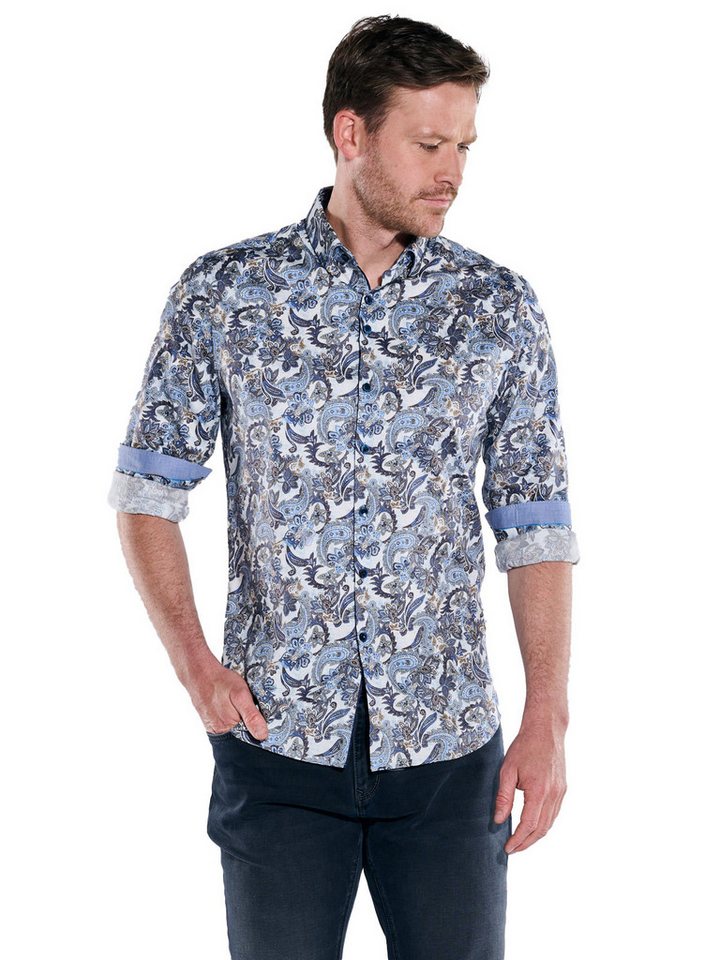 ENGBERS GERMANY Langarmhemd ENGBERS GERMANY Herren Langarm-Hemd in Satin-Warenqualität, Hellblau von ENGBERS GERMANY