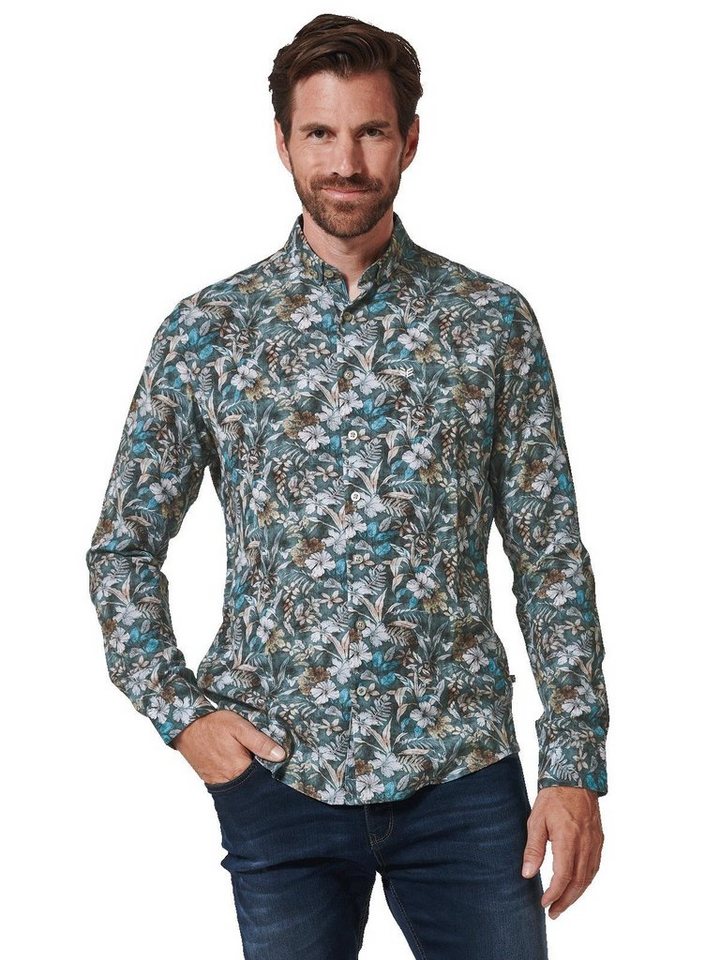 ENGBERS GERMANY Langarmhemd Langarm-Hemd mit innovativem All-Over-Print von ENGBERS GERMANY