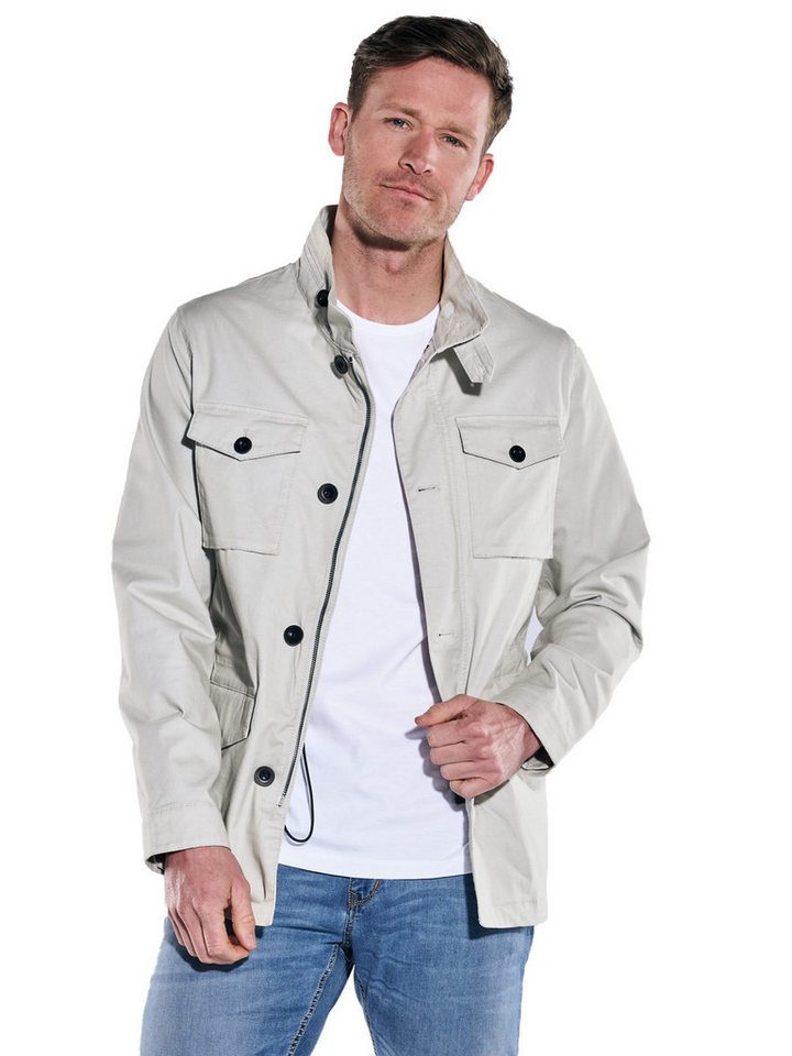 ENGBERS GERMANY Langjacke ENGBERS GERMANY Herren Jacke im Fieldjacket Design, Naturweiss von ENGBERS GERMANY