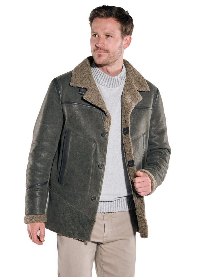 ENGBERS GERMANY Lederjacke ENGBERS GERMANY Herren Lederjacke aus edlem Lammleder, Grau von ENGBERS GERMANY