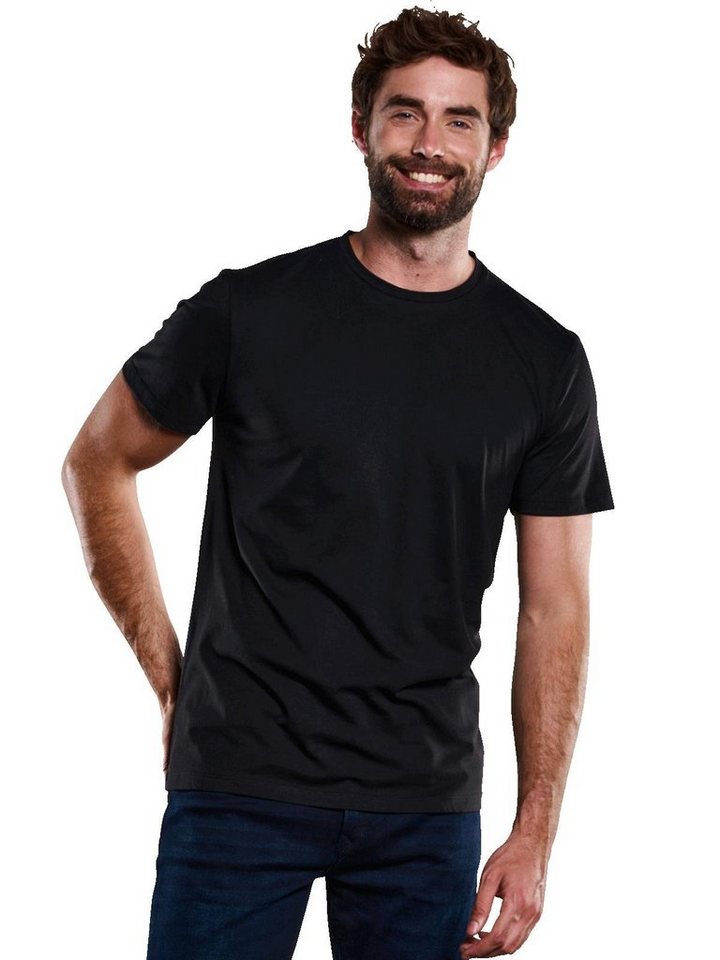 ENGBERS GERMANY Rundhalsshirt ENGBERS GERMANY Herren T-Shirt aus wertiger Baumwolle, Schwarz von ENGBERS GERMANY