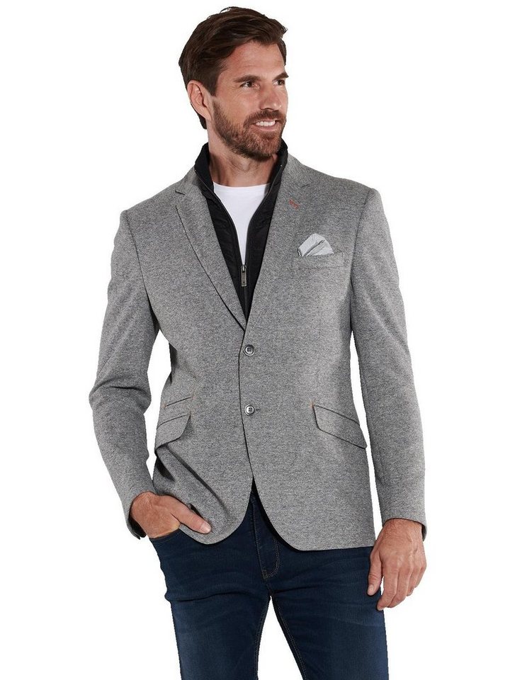 ENGBERS GERMANY Sakko ENGBERS GERMANY Herren Sakko mit Inlet, Silbergrau von ENGBERS GERMANY