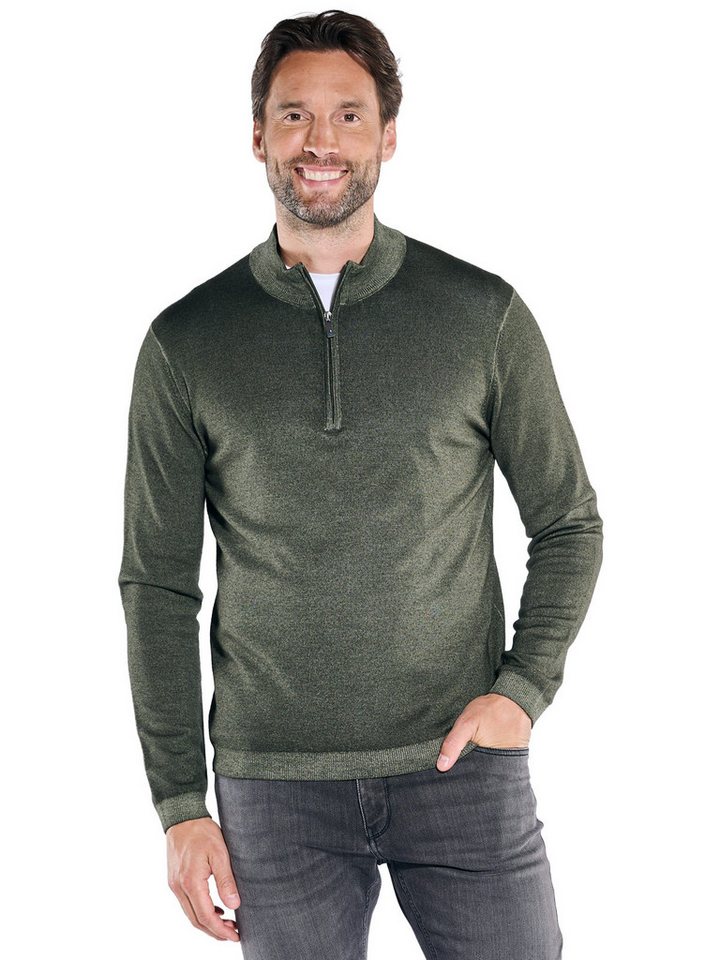 ENGBERS GERMANY Stehkragenpullover ENGBERS GERMANY Herren Pullover aus Merinowolle, Dunkelgruen von ENGBERS GERMANY
