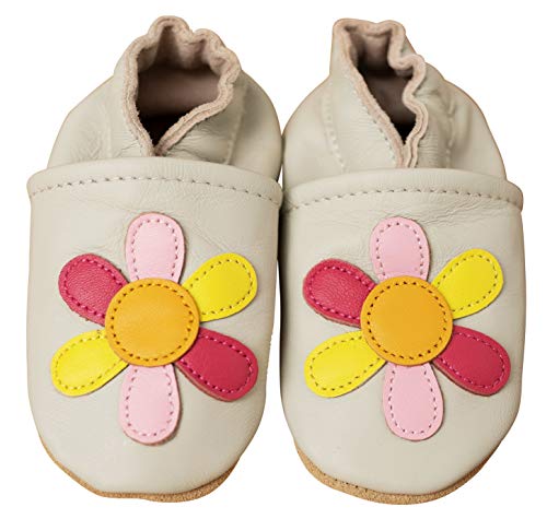 ENGEL + PIRATEN Krabbelschuhe Baby Leder Mädchen Jungen Babyschuhe Hausschuhe Kleinkind Weiche Lederschuhe Babyhausschuhe Lauflernschuhe Lederpuschen 18 19 20 21 22 23 24 25 26 EU von ENGEL + PIRATEN