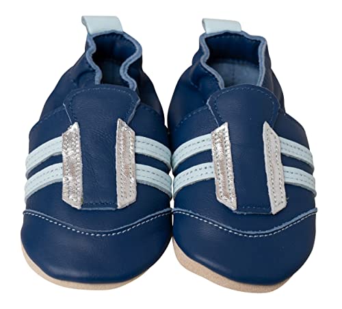ENGEL + PIRATEN Lauflernschuhe Krabbelschuhe Baby weiche Babyschuhe Leder Babyhausschuhe Lederpuschen Hausschuhe Baby Mokassins von ENGEL + PIRATEN
